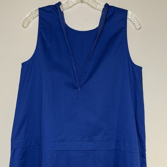 EVERLANE The Clean Cotton A-Line Dress Ultramarine Blue Sz 2 - Picture 10 of 12